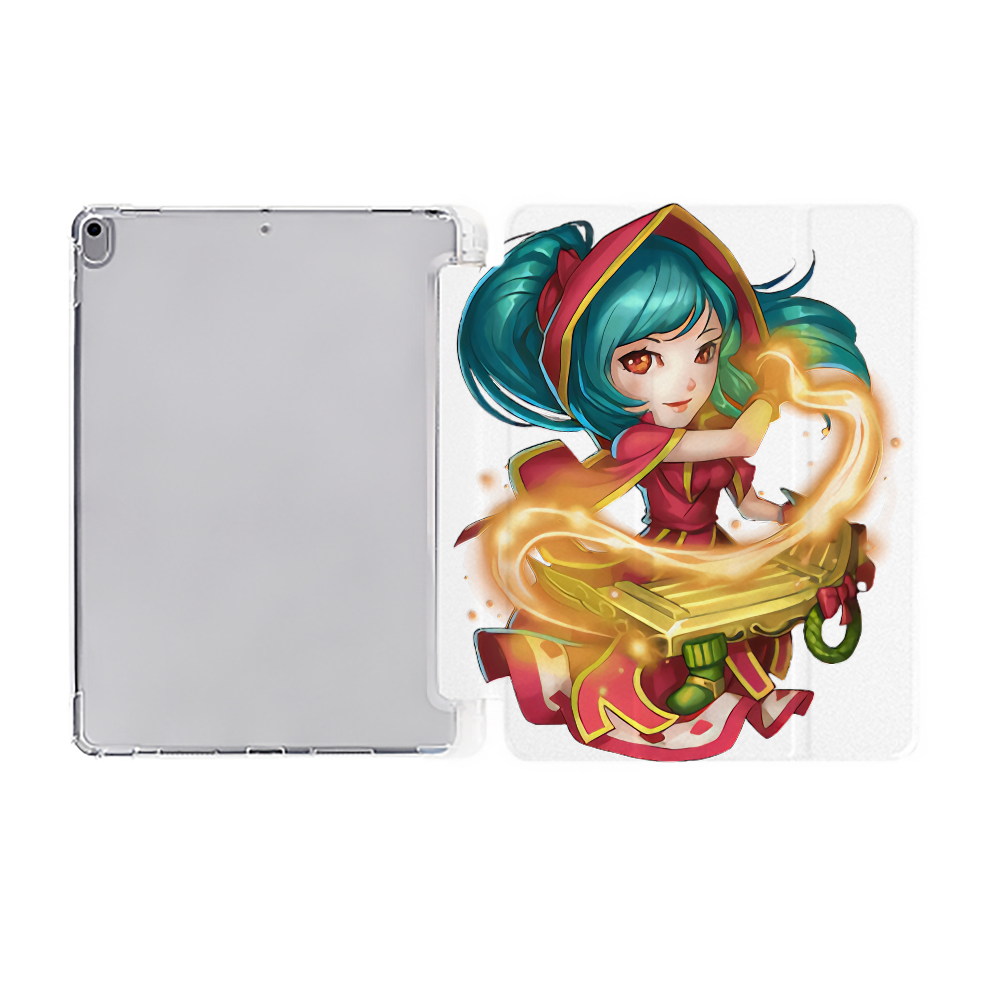 （画像用） リーグ・オブ・レジェンド League of Legends LOL IPad ケース ペン収納付き 三つ折りスタンド PUレザー×シリコン 対応機種9.5/10.5/10.9インチ